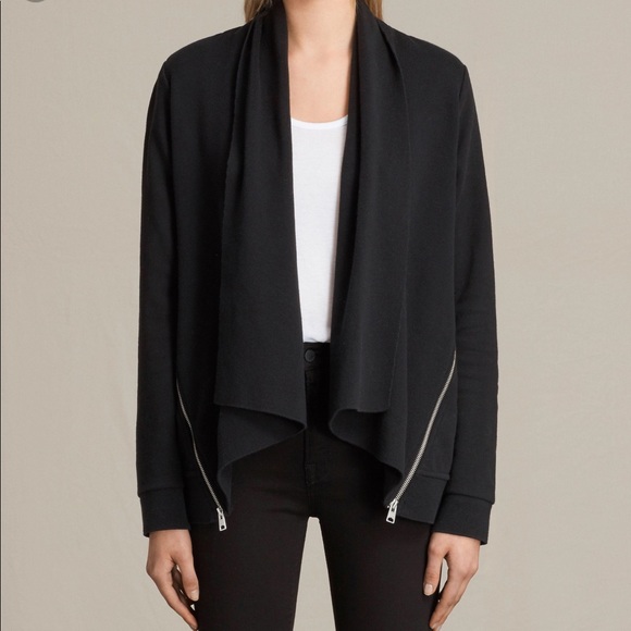 All Saints Lucia Sweat In Black Size 